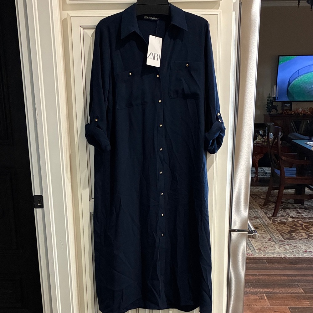Zara Midnight Blue Dress